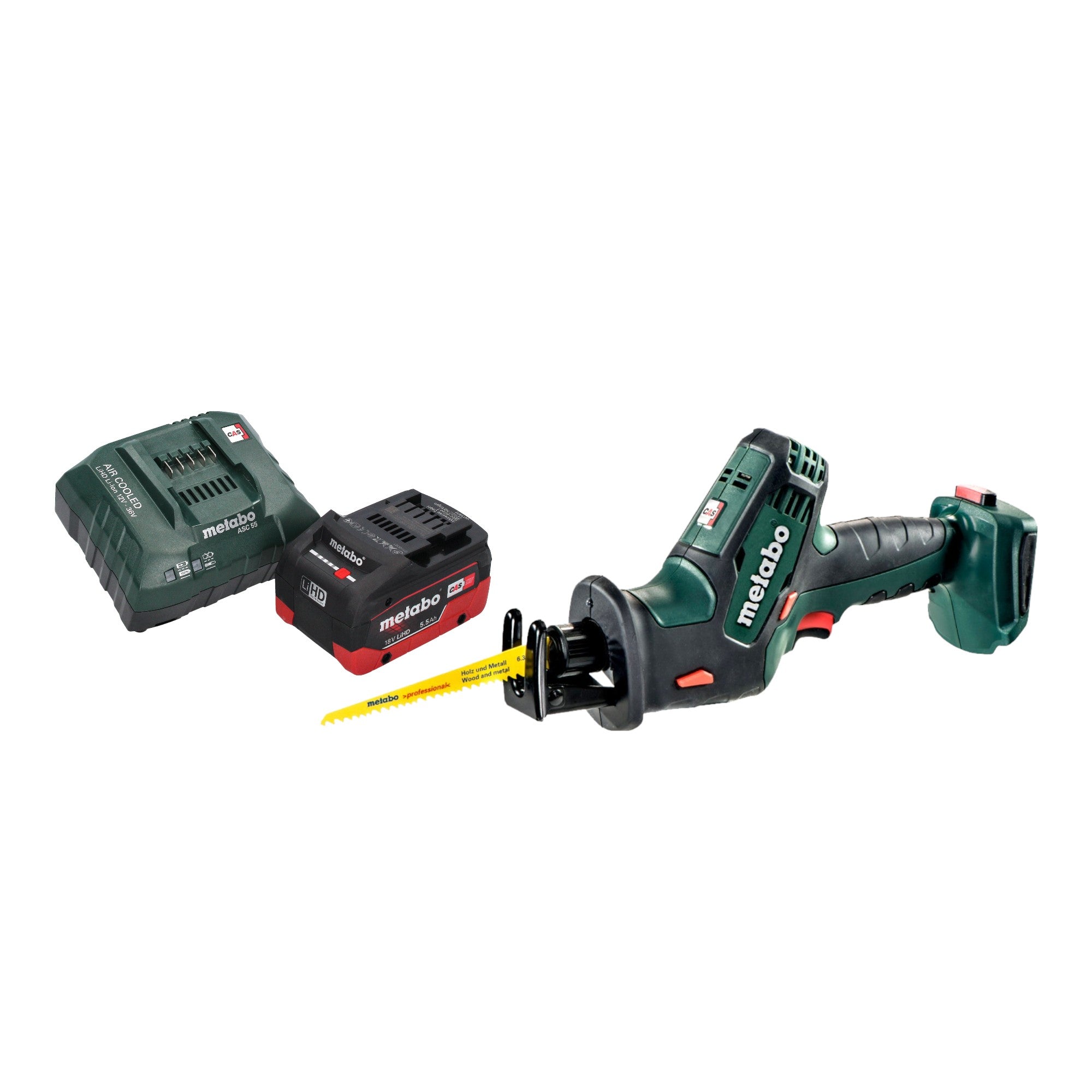 Metabo SSE 18 LTX Compact Akku Reciprosaege Saebelsaege 18 V 13 mm 1x LiHD Akku 5 5 Ah Ladegeraet 0 - toolbrothers