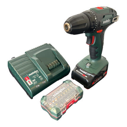 Metabo BS 18 Kit perceuse-visseuse sans fil 18 V 48 Nm ( 602207580 ) + 1x batterie 2,0 Ah + chargeur + boîte à embouts + sacoche