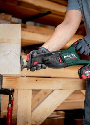 Metabo SSEP 18 LT BL Scie sabre sans fil 18 V 32 mm Brushless ( 601617840 ) + Metabox - sans batterie, sans chargeur