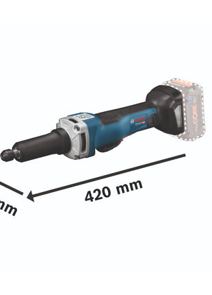 Bosch GGS 18V-23 PLC Professional amoladora recta a batería 18 V sin escobillas + 1x batería 4,0 Ah + cargador + L-Boxx