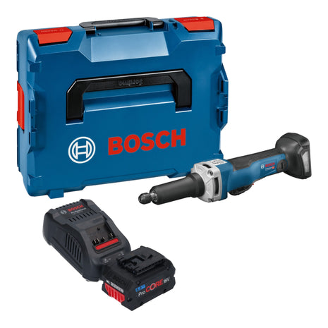 Bosch GGS 18V-23 PLC Professional Meuleuse droite sans fil 18 V Brushless + 1x batterie ProCore 8,0 Ah + chargeur + L-Boxx