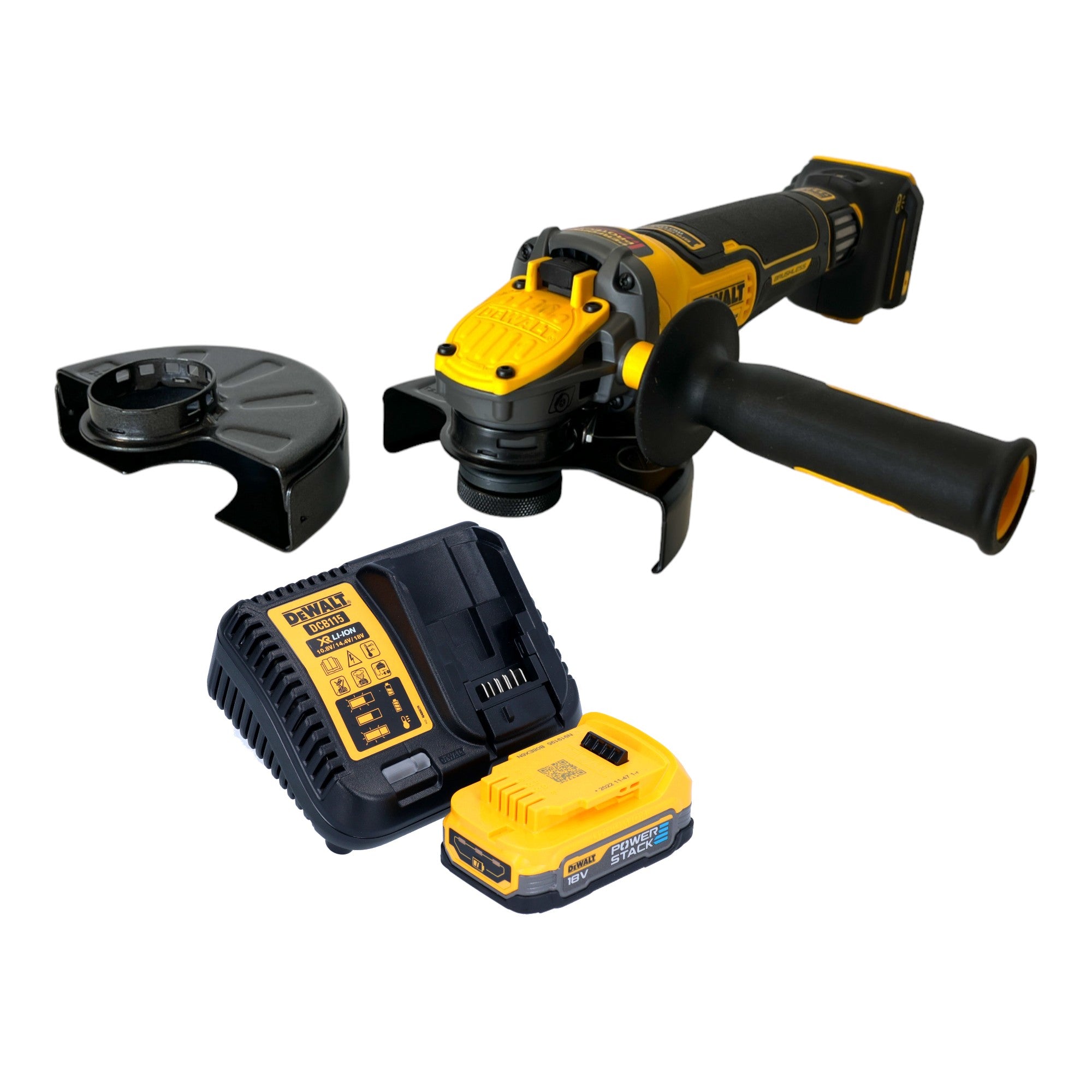 DeWalt DCG 416 VS E1 Akku Winkelschleifer 18 V 125 mm Brushless 1x PowerStack Akku 1 7 Ah Ladegeraet 0 - toolbrothers
