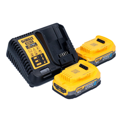 Meuleuse d'angle sur batterie DeWalt DCG 416 VS E2 18 V 125 mm sans balais + 2x batterie PowerStack 1,7 Ah + chargeur