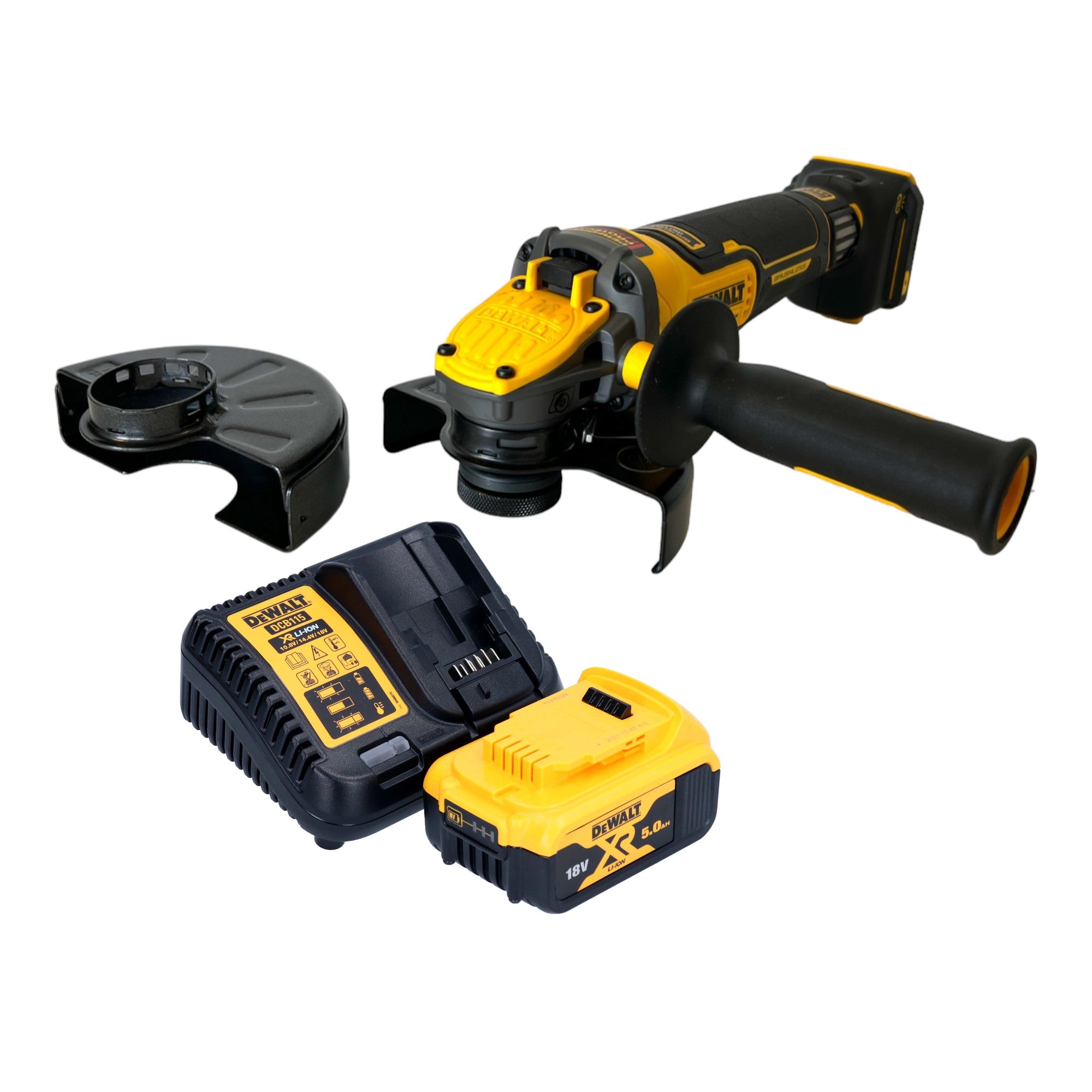 DeWalt DCG 416 VS P1 Akku Winkelschleifer 18 V 125 mm Brushless 1x Akku 5 0 Ah Ladegeraet 0 - toolbrothers