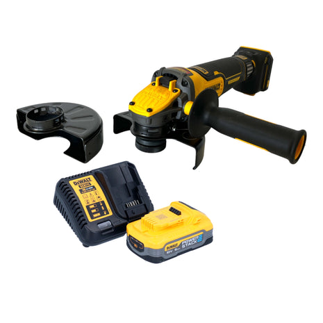 DeWalt DCG 416 VS H1 Akku Winkelschleifer 18 V 125 mm Brushless + 1x PowerStack Akku 5,0 Ah + Ladegerät