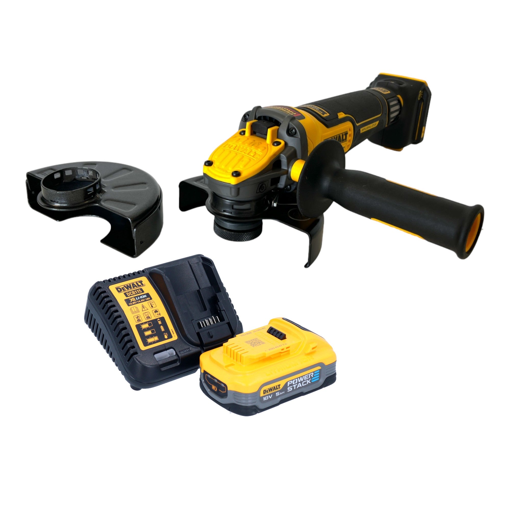 DeWalt DCG 416 VS H1 Akku Winkelschleifer 18 V 125 mm Brushless 1x PowerStack Akku 5 0 Ah Ladegeraet 0 - toolbrothers