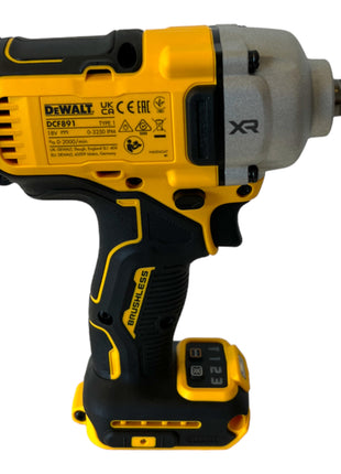 Llave de impacto a batería DeWalt DCF 891 E1 18 V 1084 Nm 1/2" sin escobillas + 1x batería Powerstack 1,7 Ah + cargador