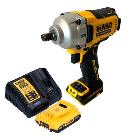 DeWalt DCF 891 D1 Akku Schlagschrauber 18 V 1084 Nm 1/2" Brushless + 1x Akku 2,0 Ah + Ladegerät