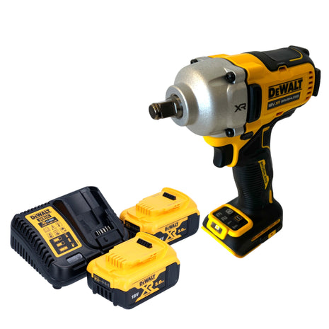 Akumulatorowy klucz udarowy DeWalt DCF 891 P2 18 V 1084 Nm 1/2" bezszczotkowy + 2x akumulator 5,0 Ah + ładowarka