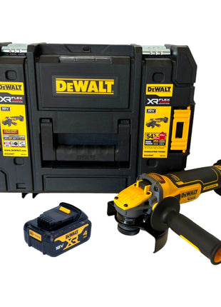 DeWalt DCG 409 NT Meuleuse d'angle sans fil 18 V 125 mm Brushless + 1x batterie 4,0 Ah + TSTAK - sans chargeur