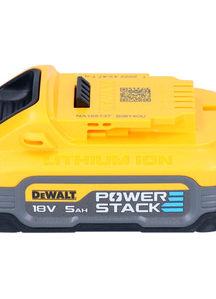 Amoladora angular a batería DeWalt DCG 409 NT 18 V 125 mm sin escobillas + 1x batería Powerstack 5,0 Ah + TSTAK - sin cargador