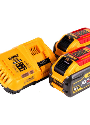 Meuleuse d'angle sur batterie DeWalt DCG 460 X2 54 V 230 mm + 2x batteries 9,0 Ah + chargeur