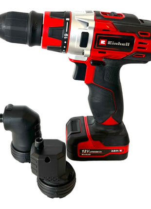 Einhell TE-CD 12/1 3X-Li +39 Akumulatorowa wiertarko-wkrętarka 12 V 30 Nm ( 4513597 ) + 1x akumulator 2,0 Ah + ładowarka + e-box