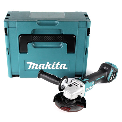 Makita DGA 511 ZJ Meuleuse d'angle sans fil 18V 125mm Brushless Solo + Coffret Makpac - sans batterie, sans chargeur