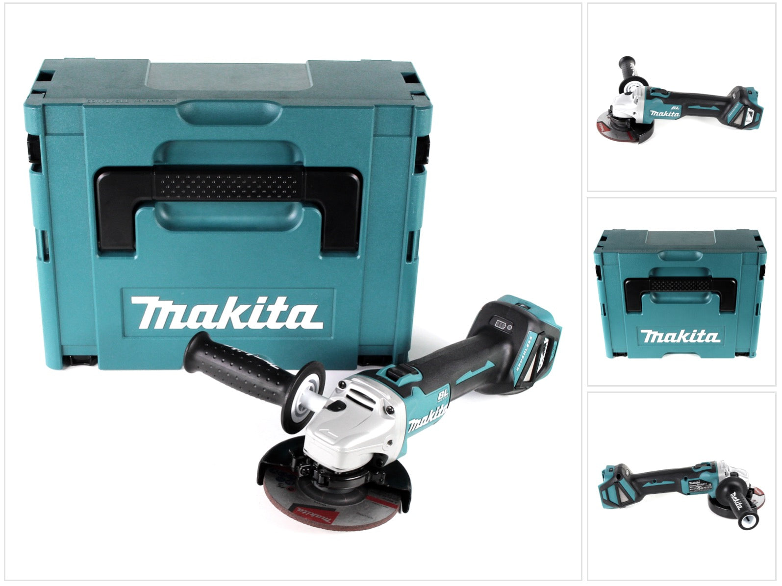 Makita DGA 511 ZJ Akku Winkelschleifer 18 V 125 mm Brushless Makpac ohne Akku ohne Ladegeraet 0 - toolbrothers