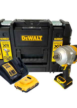 DeWalt DCF 961 D1T Clé à choc 18 V 1632 Nm 1/2'' Brushless + 1x batterie 2,0 Ah + chargeur + TSTAK