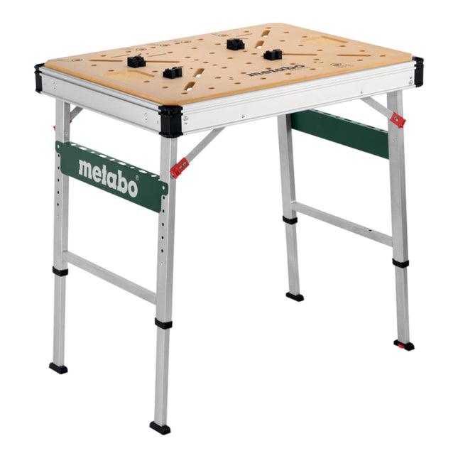 Metabo MWB 100 Table multifonctions ( 626991000 ) établi mobile plateau robuste en MDF