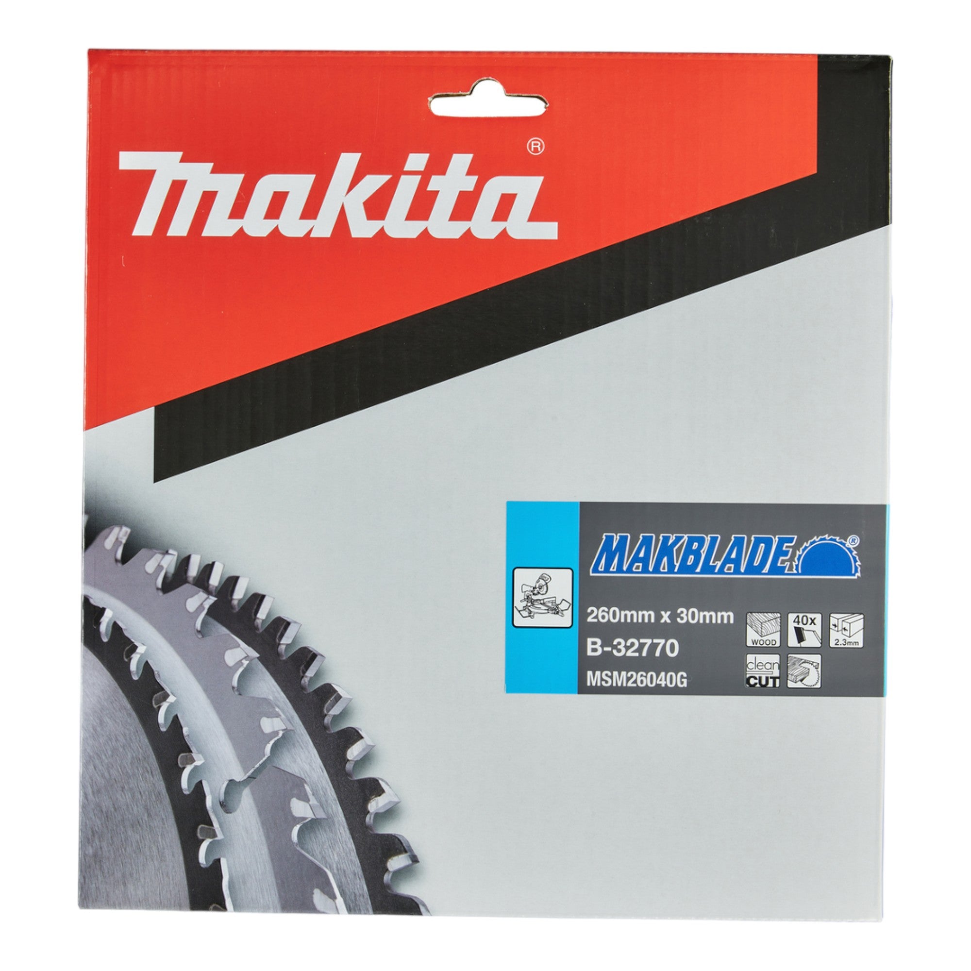 Makita MAKBLADE Kreissaegeblatt 260 x 30 x 2 3 mm 40 Zaehne B 32770 fuer Holz 1 - toolbrothers