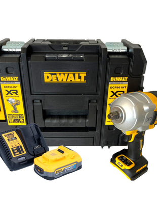 DeWalt DCF 961 H1T Clé à choc sans fil 18 V 1632 Nm 1/2" Brushless + 1x batterie Powerstack 5,0 Ah + chargeur + TSTAK