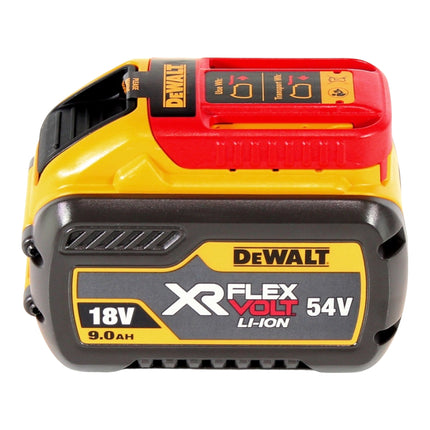 DeWalt DCG 460 NK Meuleuse d'angle sans fil 54 V FlexVolt 230 mm Brushless + 1x batterie 9,0 Ah + coffret - sans chargeur