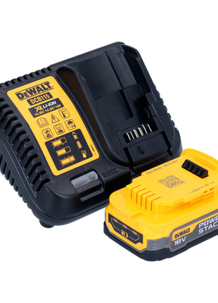 Clé à chocs sans fil DeWalt DCF 900 E1T 18 V 1396 Nm 1/2" + 1x batterie Powerstack 1,7 Ah + chargeur + TSTAK