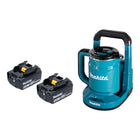 Hervidor de batería Makita DKT 360 M2 36 V (2x 18 V) 0,8 L + 2x batería 4,0 Ah - sin cargador