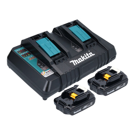Makita DKT 360 PY2 Bouilloire sans fil 36 V ( 2x 18 V ) 0,8 L + 2x batterie 1,5 Ah + chargeur double