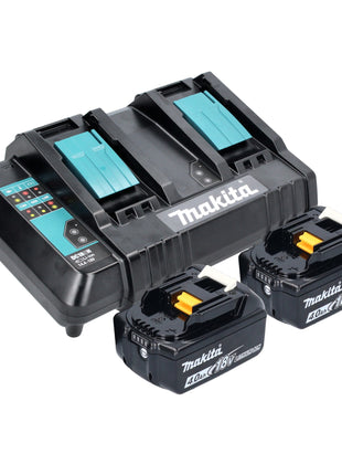 Makita DKT 360 CM2 Bouilloire sans fil 36 V ( 2x 18 V ) 0,8 L + 2x batterie 4,0 Ah + chargeur double