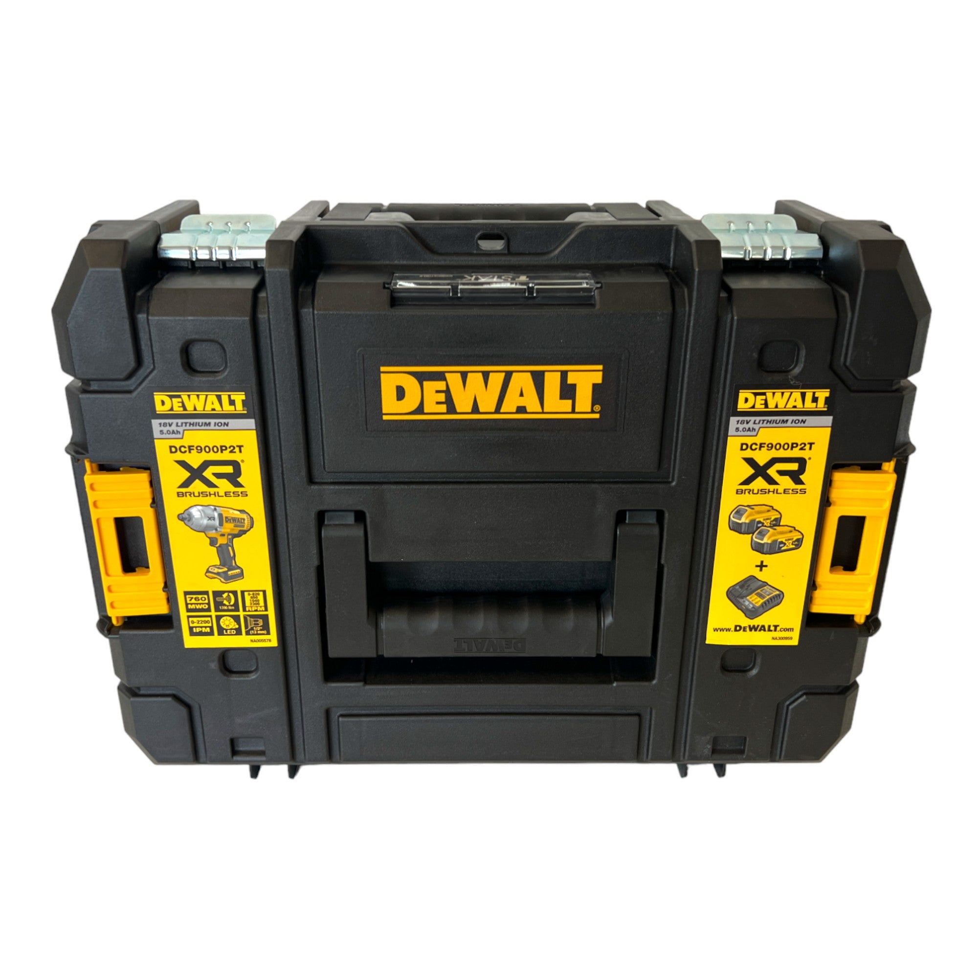 DeWalt DCF 900 E2T Akku Schlagschrauber 18 V 1396 Nm 1 2 2x Powerstack Akku 1 7 Ah Ladegeraet TSTAK 3 - toolbrothers