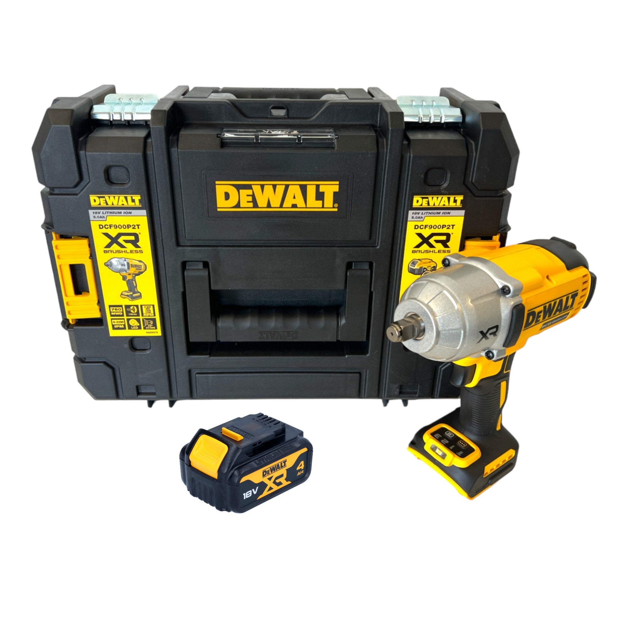 DeWalt DCF 900 NT Akku Schlagschrauber 18 V 1396 Nm 1 2 1x Akku 4 0 Ah TSTAK ohne Ladegeraet 0 - toolbrothers