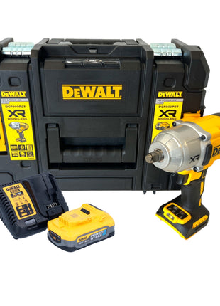 Clé à chocs sans fil DeWalt DCF 900 H1T 18 V 1396 Nm 1/2" + 1x batterie Powerstack 5,0 Ah + chargeur + TSTAK