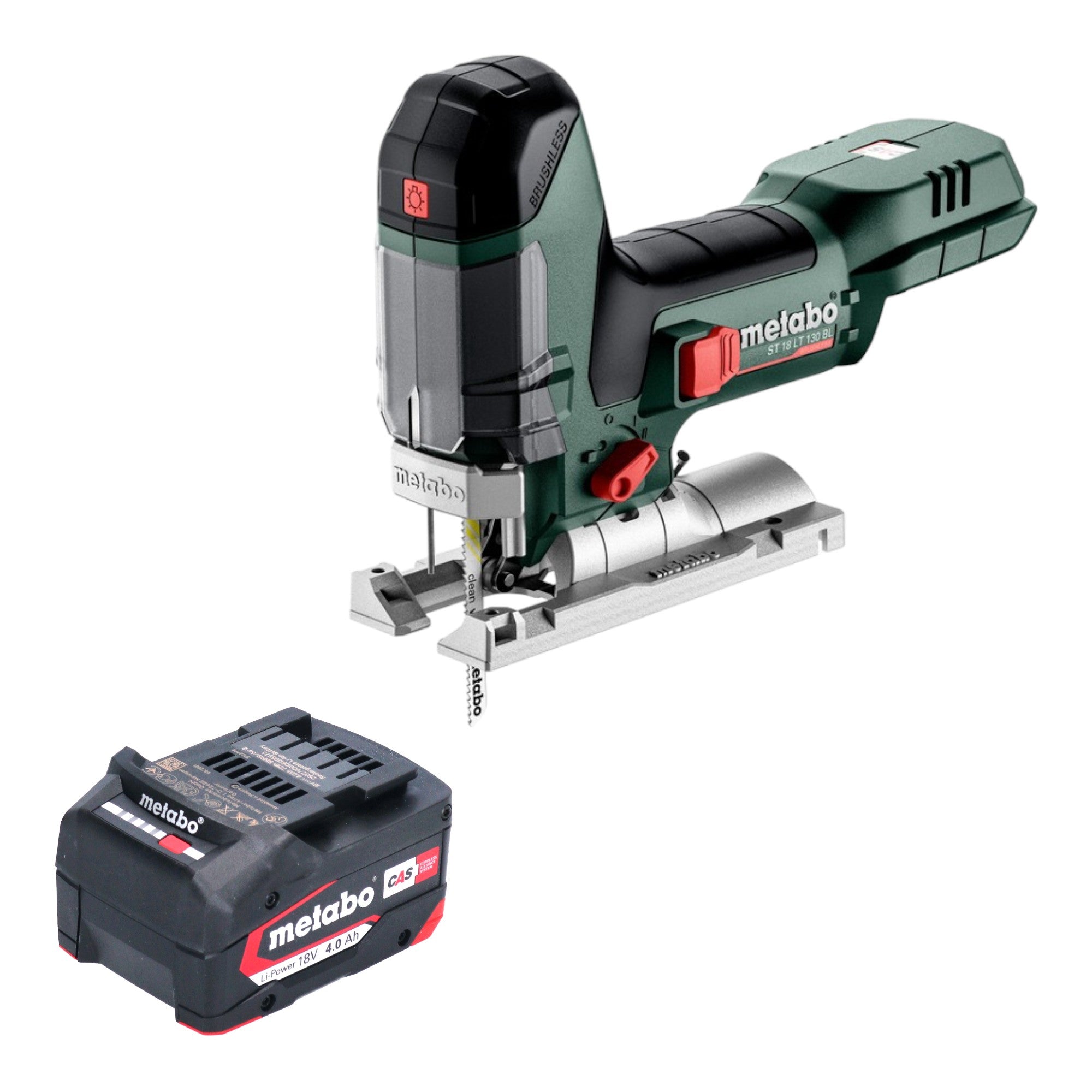 Metabo ST 18 LT 130 BL Akku Stichsaege 18 V 130 mm Brushless 1x Akku 4 0 Ah ohne Ladegeraet 0 - toolbrothers