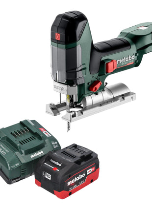 Scie sauteuse Metabo ST 18 LT 130 BL sans balais 18 V 130 mm + 1 batterie LiHD 5,5 Ah + chargeur