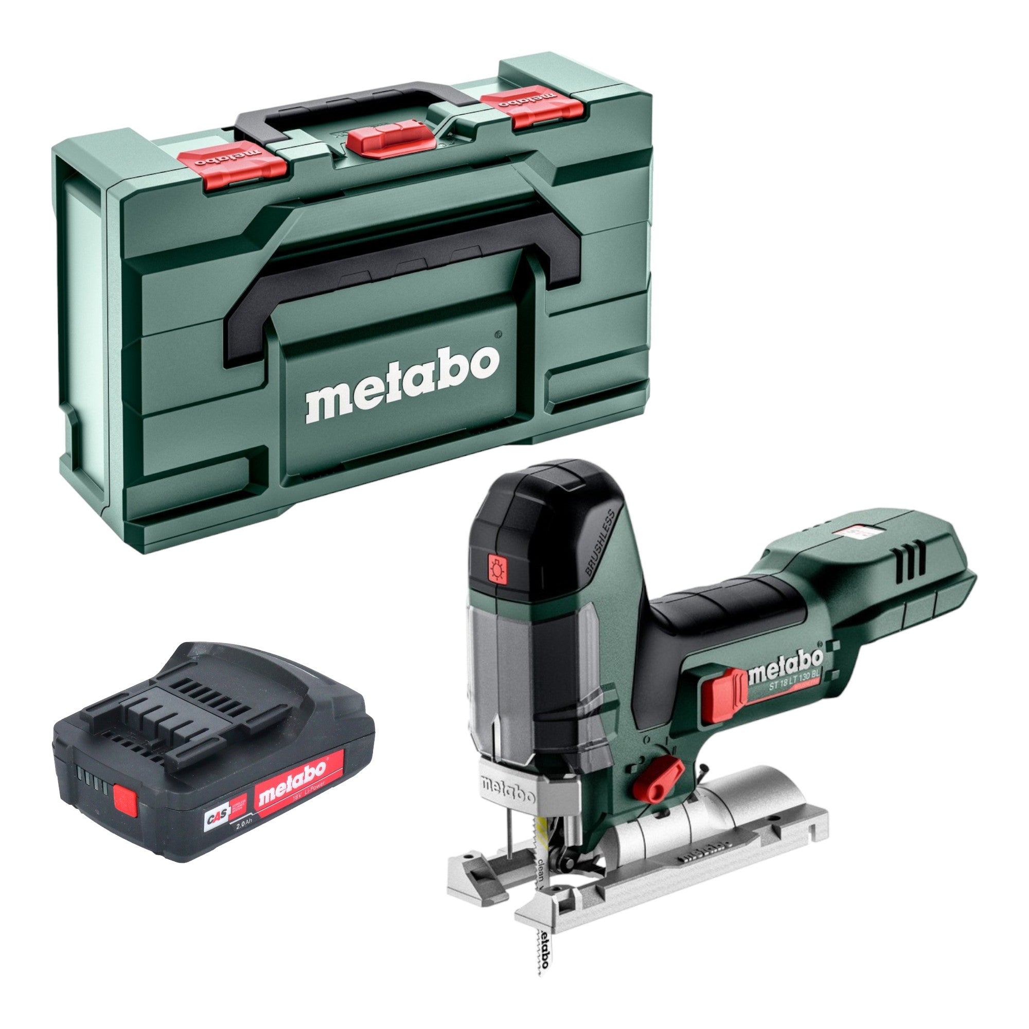 Metabo ST 18 LT 130 BL Akku Stichsaege 18 V 130 mm Brushless 1x Akku 2 0 Ah Metabox ohne Ladegeraet 0 - toolbrothers