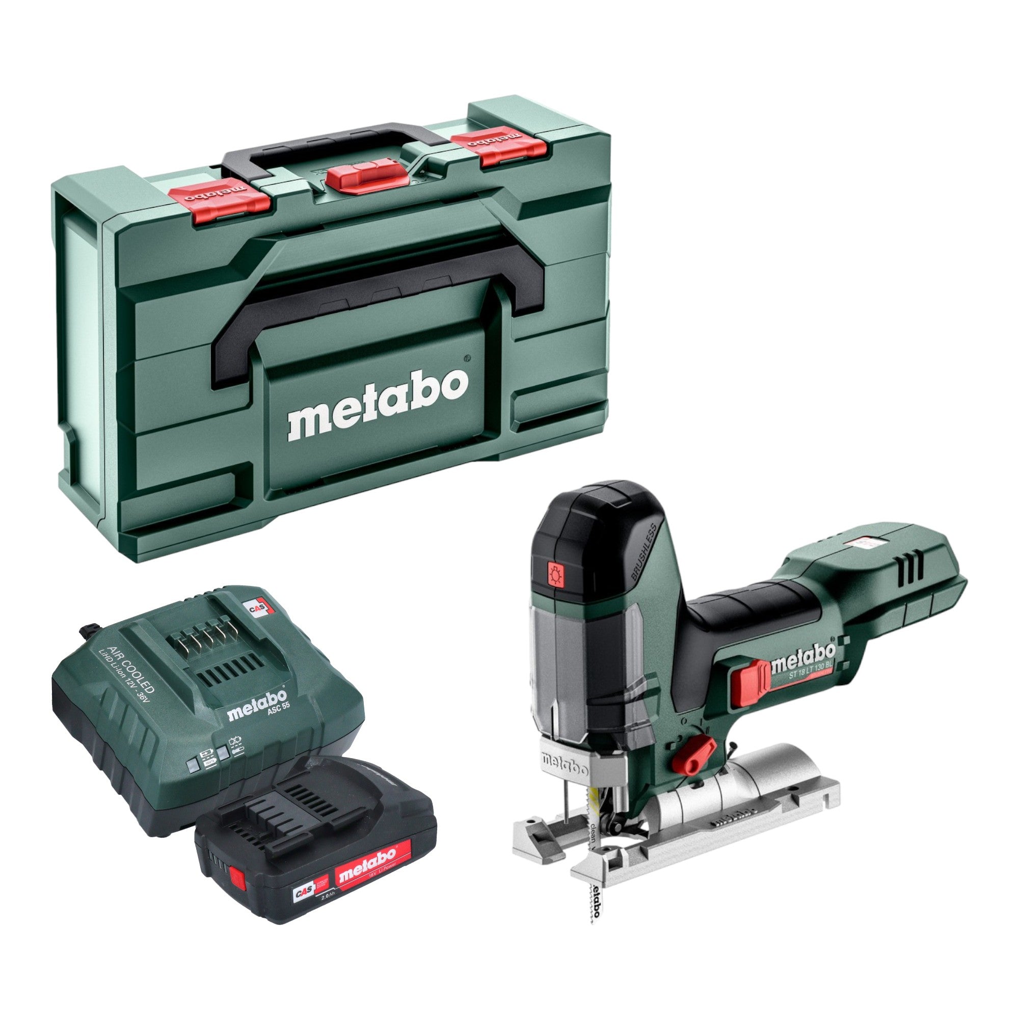 Metabo ST 18 LT 130 BL Akku Stichsaege 18 V 130 mm Brushless 1x Akku 2 0 Ah Ladegeraet Metabox 0 - toolbrothers
