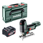 Metabo ST 18 LT 130 BL Scie sauteuse sans fil 18 V 130 mm Brushless + 1x batterie 4,0 Ah + Metabox - sans chargeur