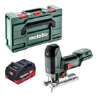 Metabo ST 18 LT 130 BL Scie sauteuse sans fil 18 V 130 mm Brushless + 1x batterie LiHD 5,5 Ah + Metabox - sans chargeur