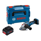 Bosch GWS 18V-15 PSC Amoladora angular a batería profesional 18 V 125 mm BITURBO sin escobillas + 1x batería ProCORE 8,0 Ah + L-Boxx - sin cargador