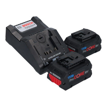 Meuleuse d'angle sur batterie Bosch GWS 18V-15 PSC Professional 18 V 125 mm (06019H6B01) BITURBO brushless + 2x batterie ProCORE 8,0 Ah + chargeur + L-Boxx