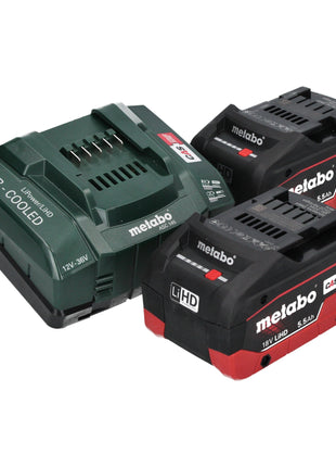 Metabo ST 18 L 90 Scie sauteuse sans fil 18 V 90 mm + 2x batterie LiHD 5,5 Ah + chargeur + Metabox