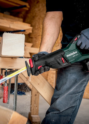 Metabo SSEP 18 LT Scie sabre sans fil 18 V 32 mm + 1x batterie LiHD 4,0 Ah + Metabox - sans chargeur