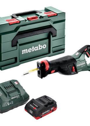 Akumulatorowa pilarka szablasta Metabo SSEP 18 LT 18 V 32 mm + 1x akumulator LiHD 4,0 Ah + ładowarka + metabox