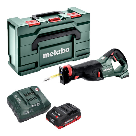 Metabo SSEP 18 LT Scie sabre sans fil 18 V 32 mm + 1x batterie LiHD 4,0 Ah + chargeur + Metabox