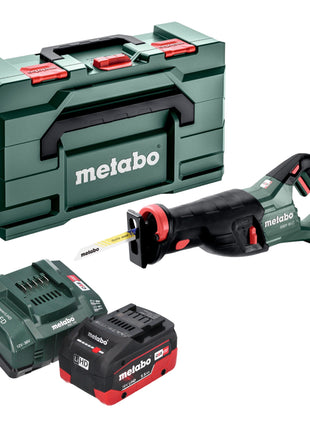 Metabo SSEP 18 LT Scie sabre sans fil 18 V 32 mm + 1x batterie LiHD 5,5 Ah + chargeur + Metabox