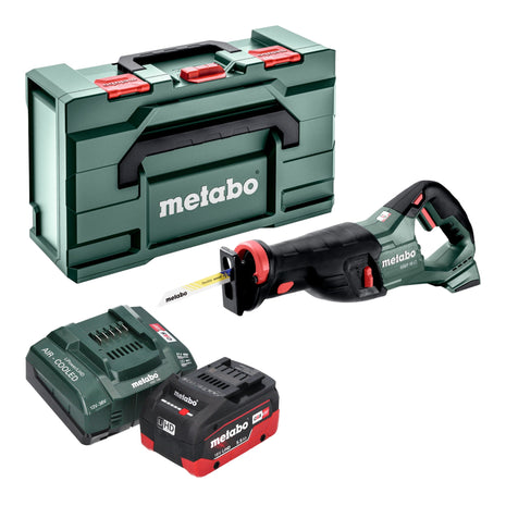 Metabo SSEP 18 LT Scie sabre sans fil 18 V 32 mm + 1x batterie LiHD 5,5 Ah + chargeur + Metabox