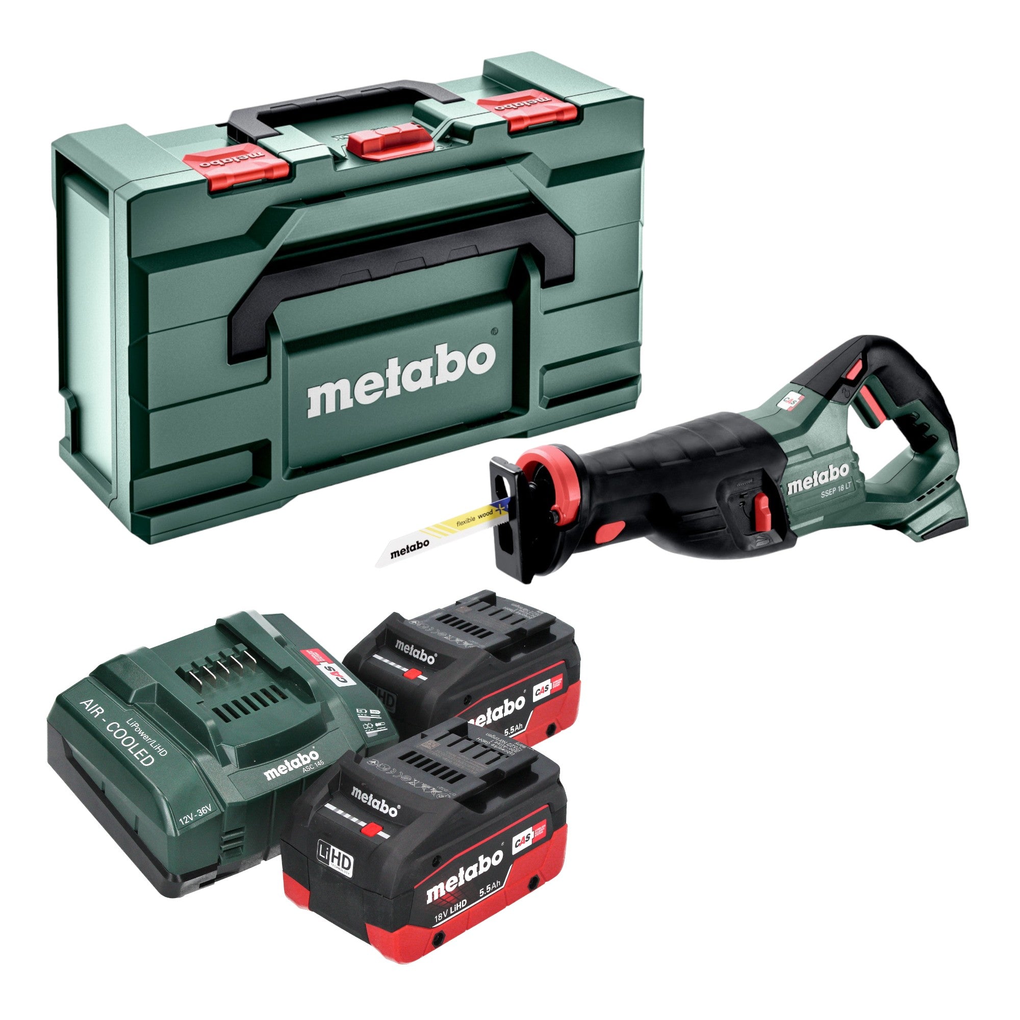 Metabo SSEP 18 LT Akku Saebelsaege 18 V 32 mm 2x LiHD Akku 5 5 Ah Ladegeraet Metabox 0 - toolbrothers