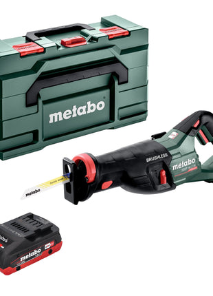 Metabo SSEP 18 LT BL Scie sabre sans fil 18 V 32 mm Brushless + 1x batterie LiHD 4,0 Ah + Metabox - sans chargeur