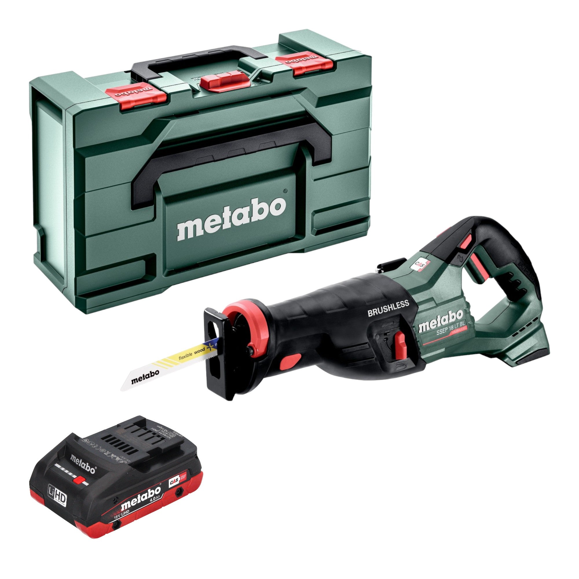 Metabo SSEP 18 LT BL Akku Saebelsaege 18 V 32 mm Brushless 1x LiHD Akku 4 0 Ah Metabox ohne Ladegeraet 0 - toolbrothers