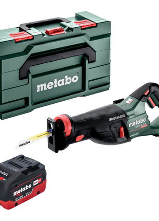 Metabo SSEP 18 LT BL Scie sabre sans fil 18 V 32 mm Brushless + 1x batterie LiHD 5,5 Ah + Metabox - sans chargeur