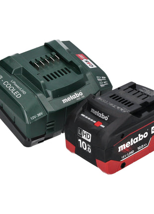 Metabo SSEP 18 LT BL Scie sabre sans fil 18 V 32 mm Brushless + 1x batterie LiHD 10,0 Ah + chargeur + Metabox